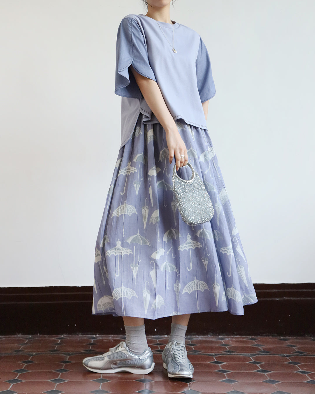 JAPAN BRAND - Umbrella Pattern Skirt (2 color)