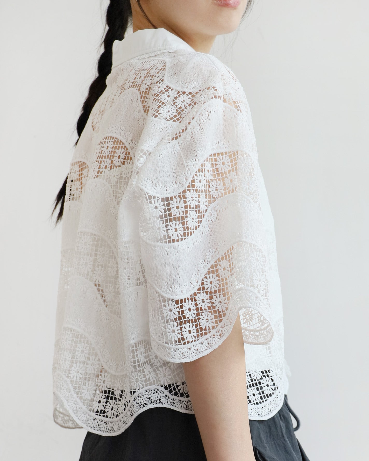 Daisy Crochet Shirt (2 colors)