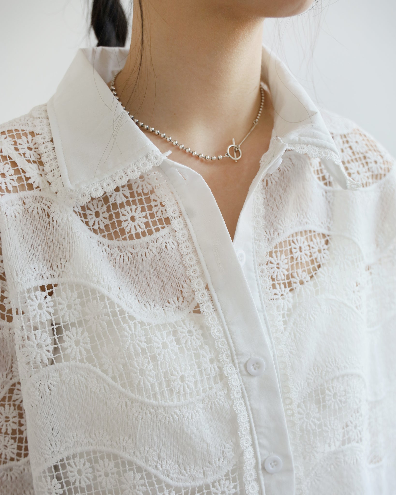 Daisy Crochet Shirt (2 colors)