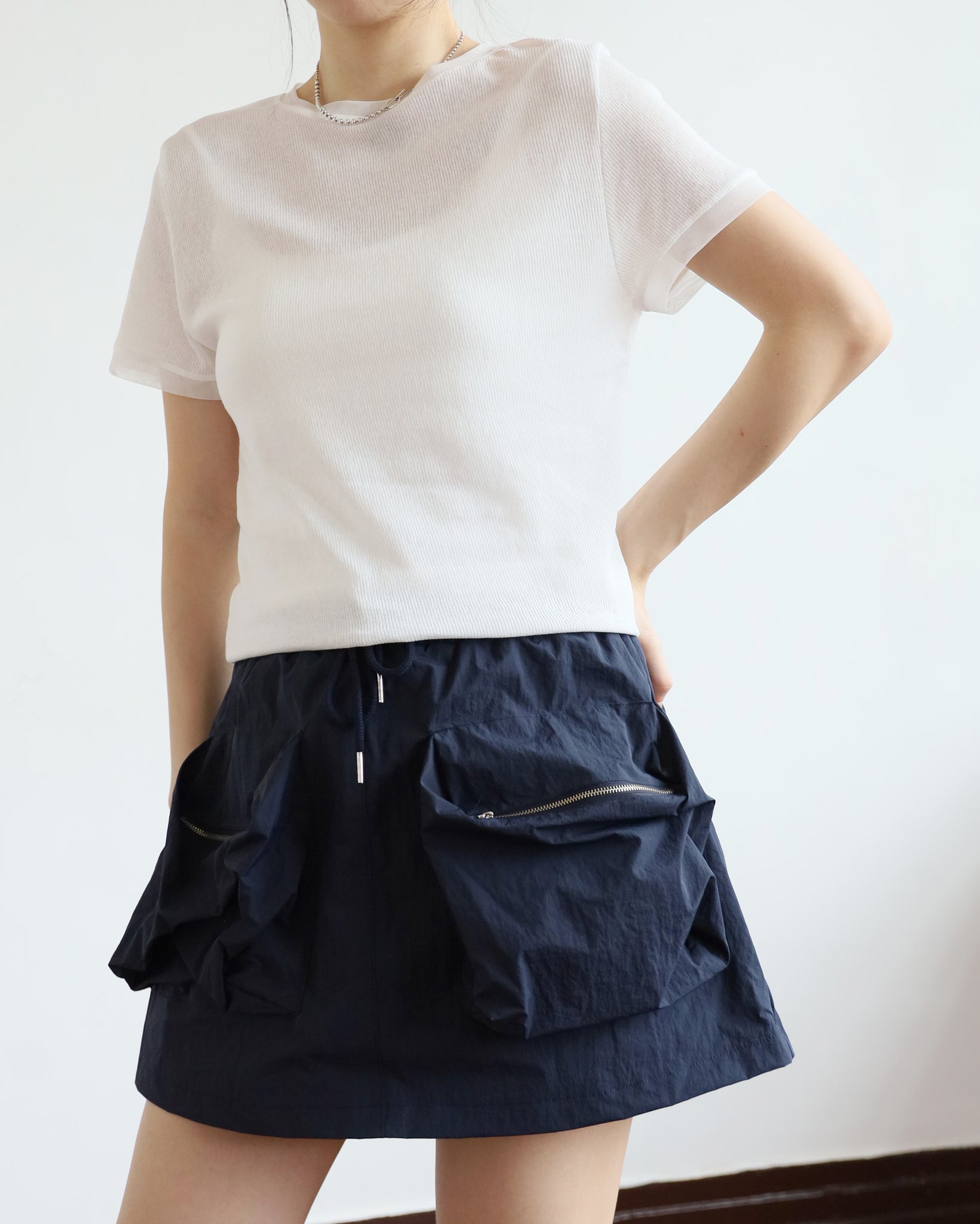 Front Pockets Skirt (2 colors)