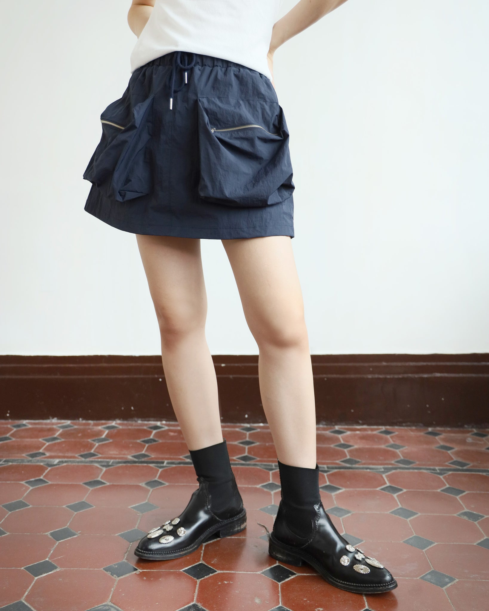 Front Pockets Skirt (2 colors)