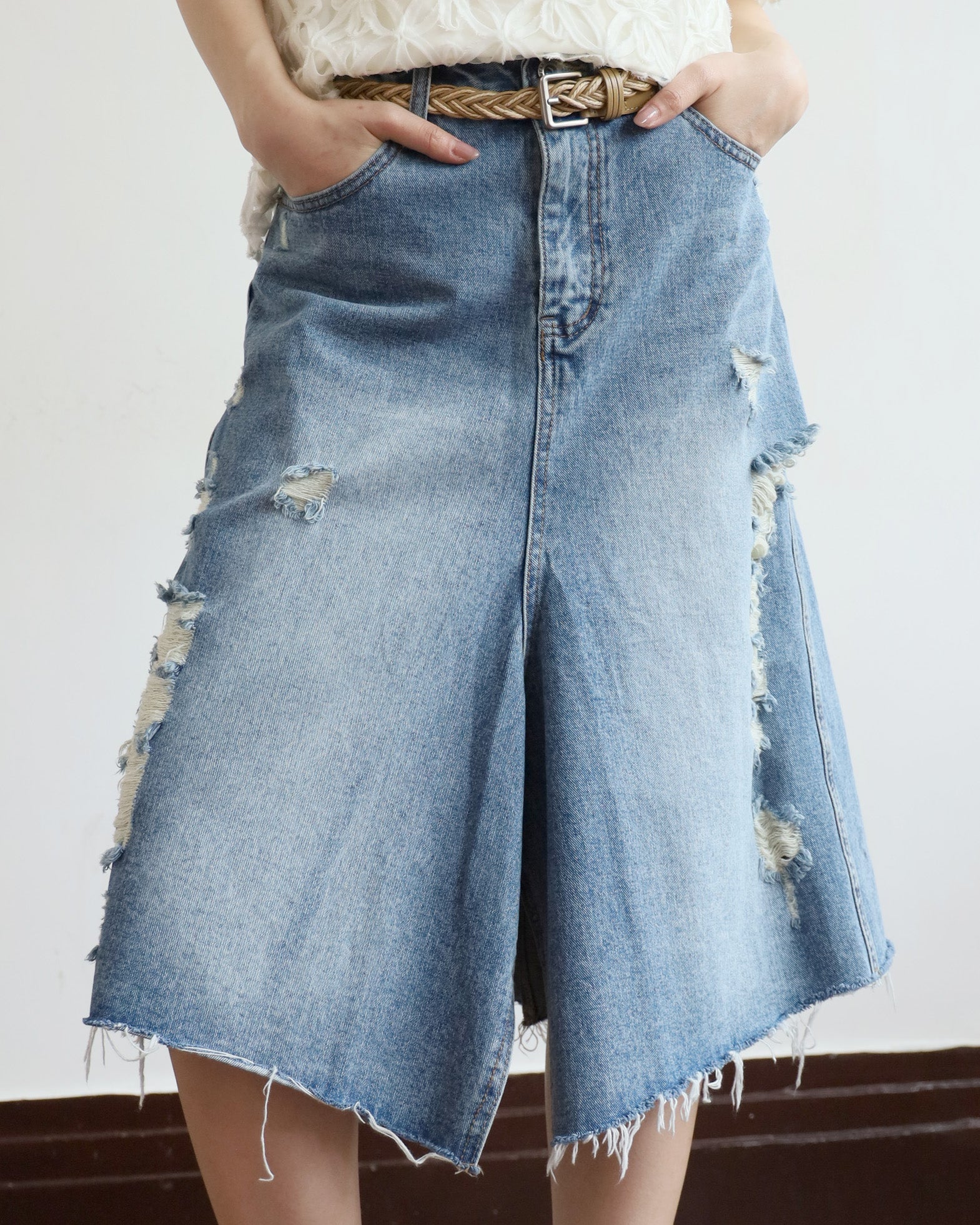*Ripped Skirt (Size S-XL)