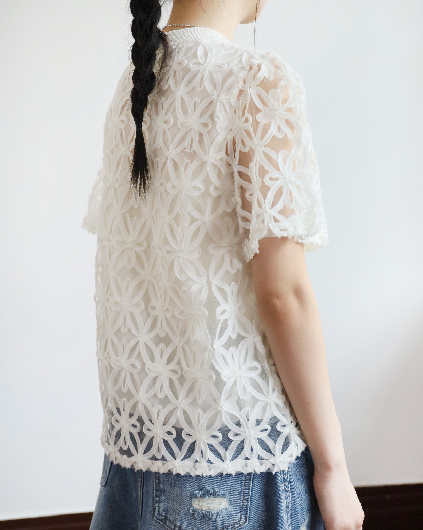 Embellished Floral Top (2 colors)