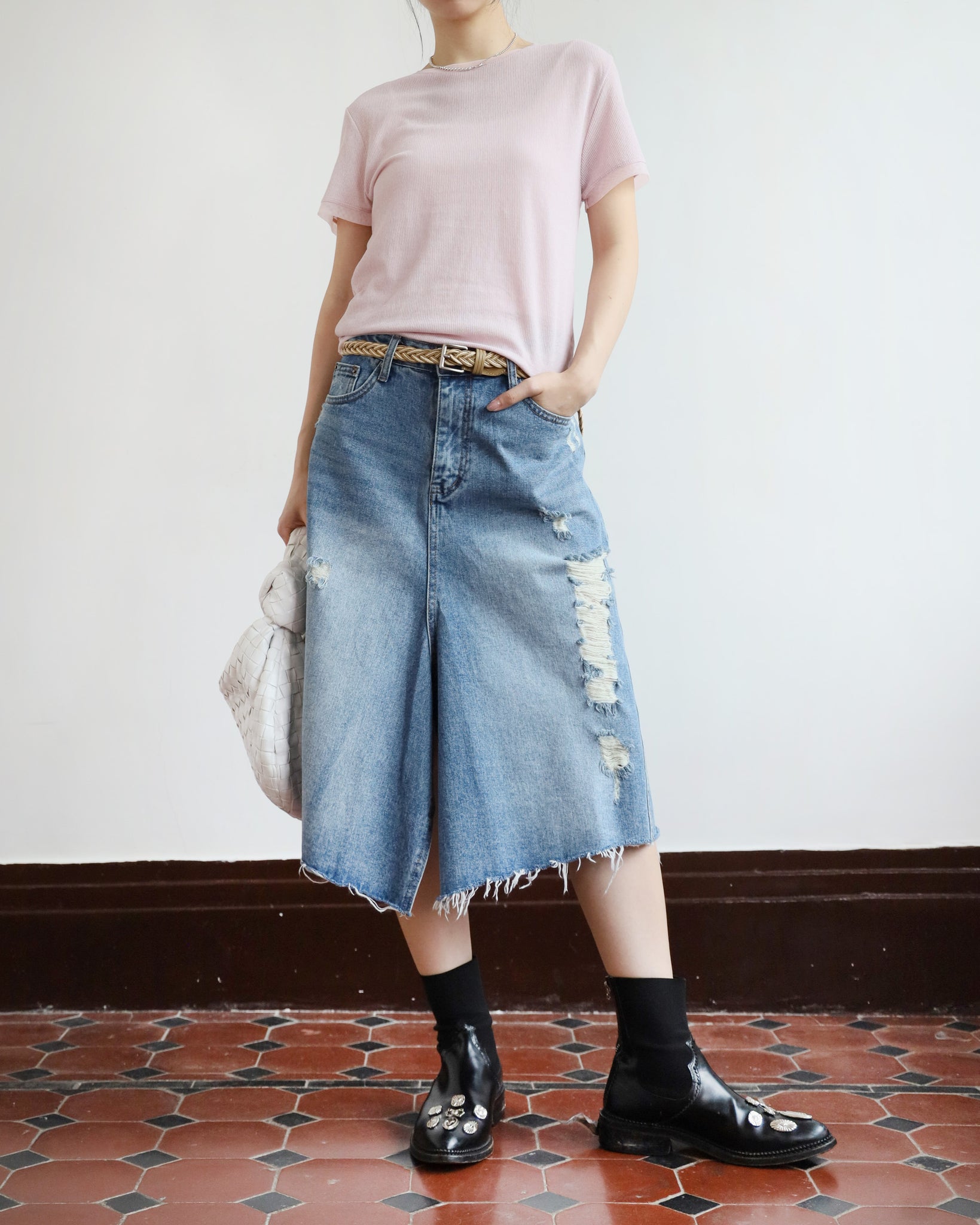 *Ripped Skirt (Size S-XL)