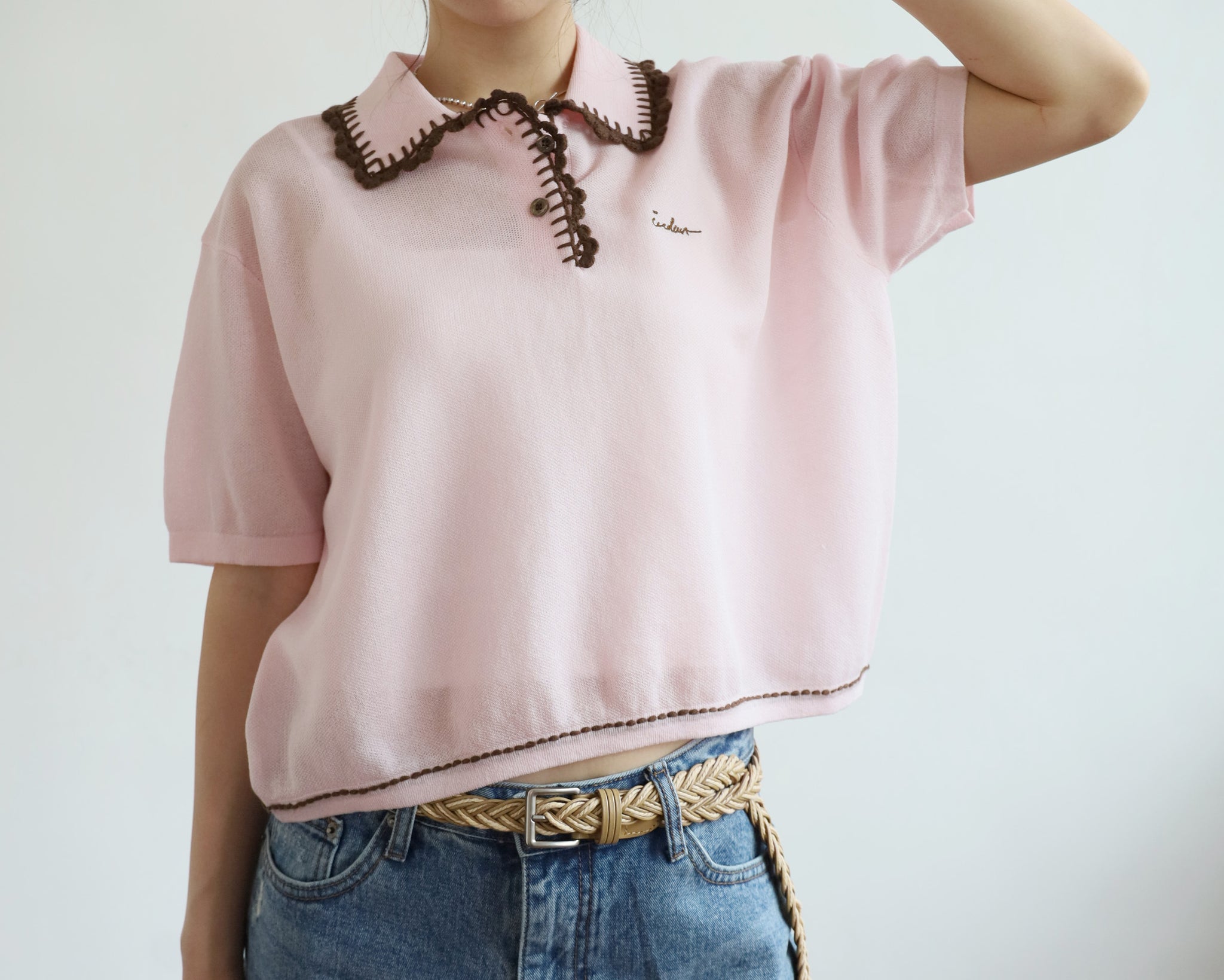 Contrast Stitch Polo Shirt (2 colors)