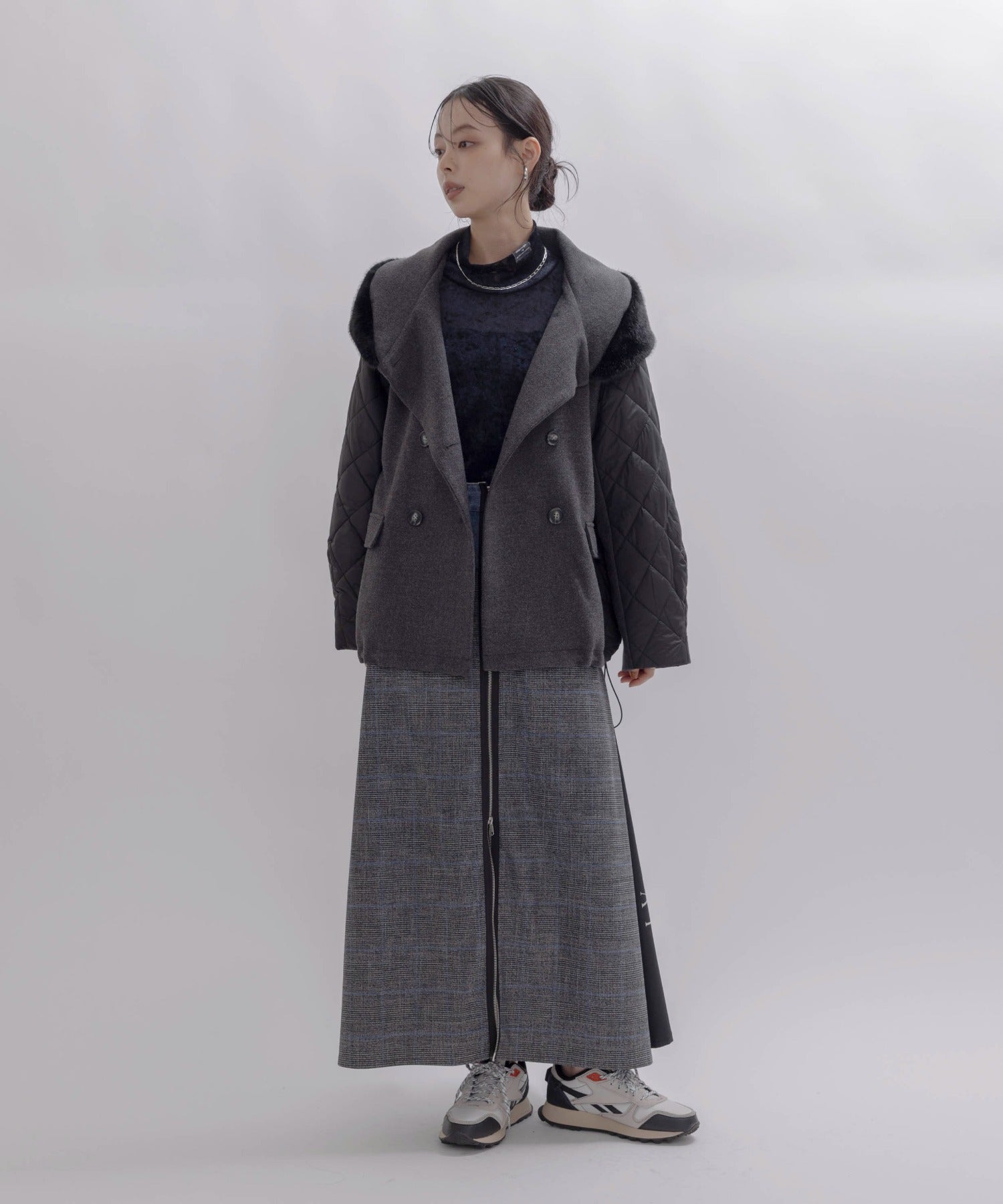 Japan Brand - Mix Fabric Quilted Jacket