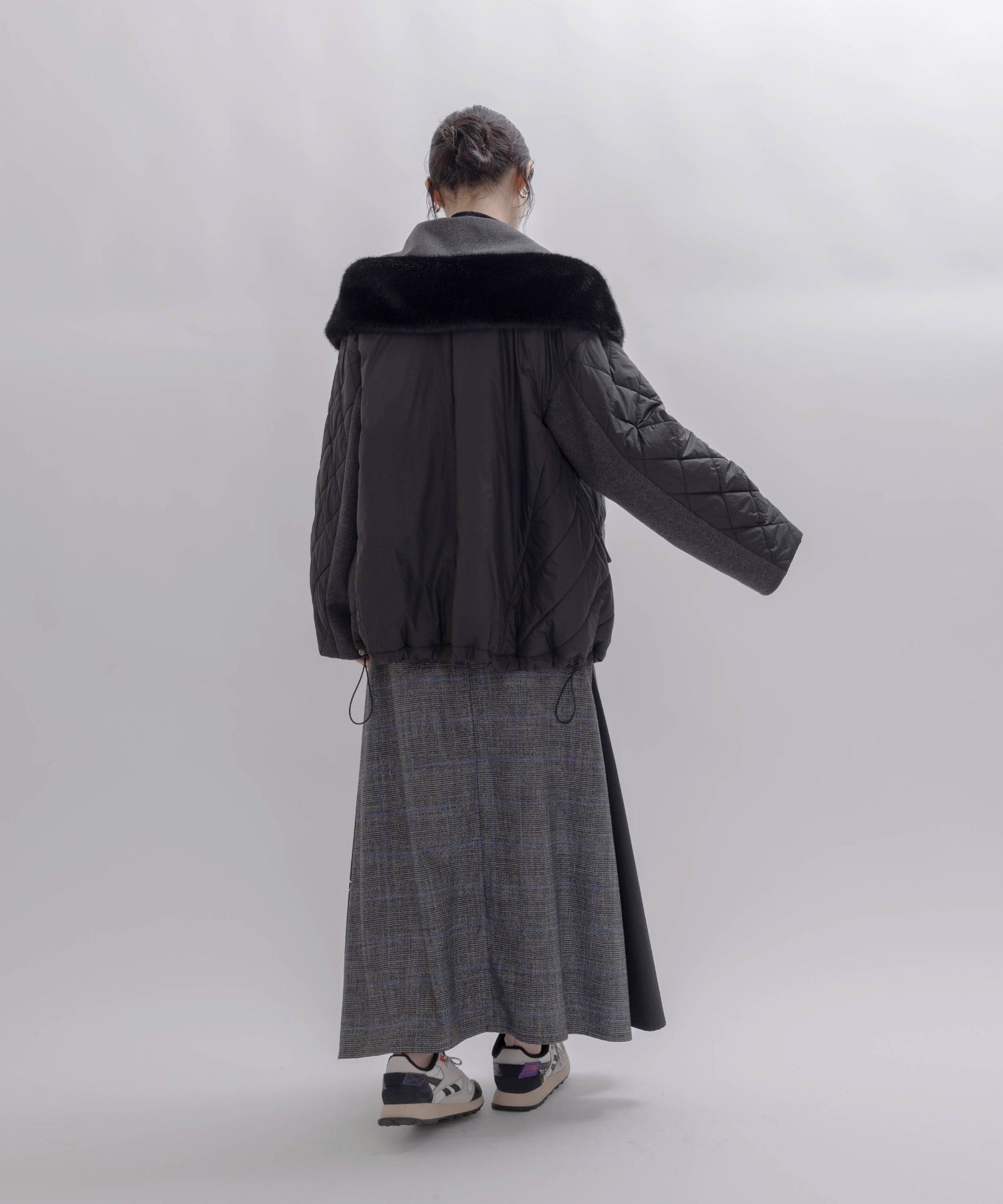 Japan Brand - Mix Fabric Quilted Jacket