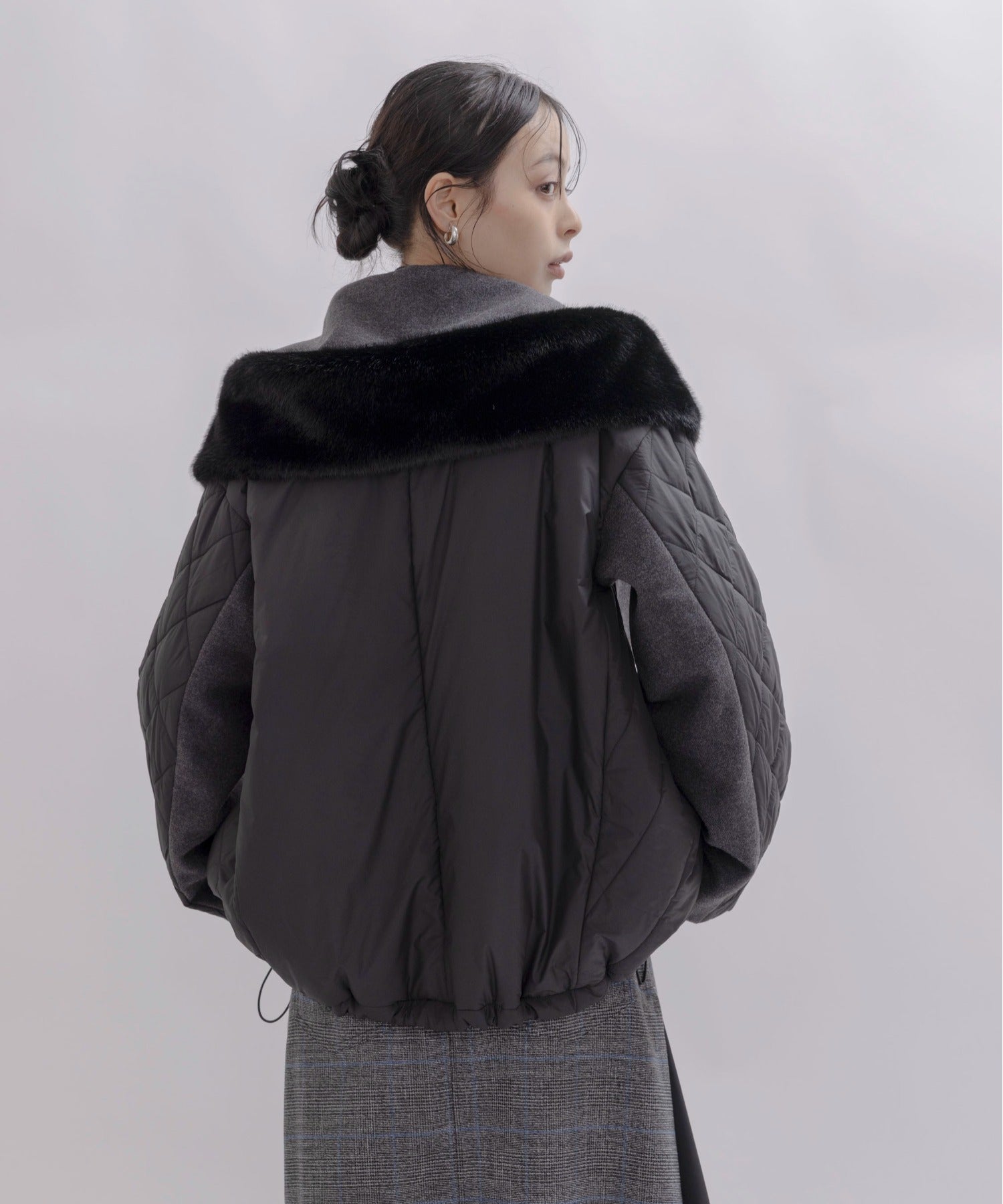 Japan Brand - Mix Fabric Quilted Jacket