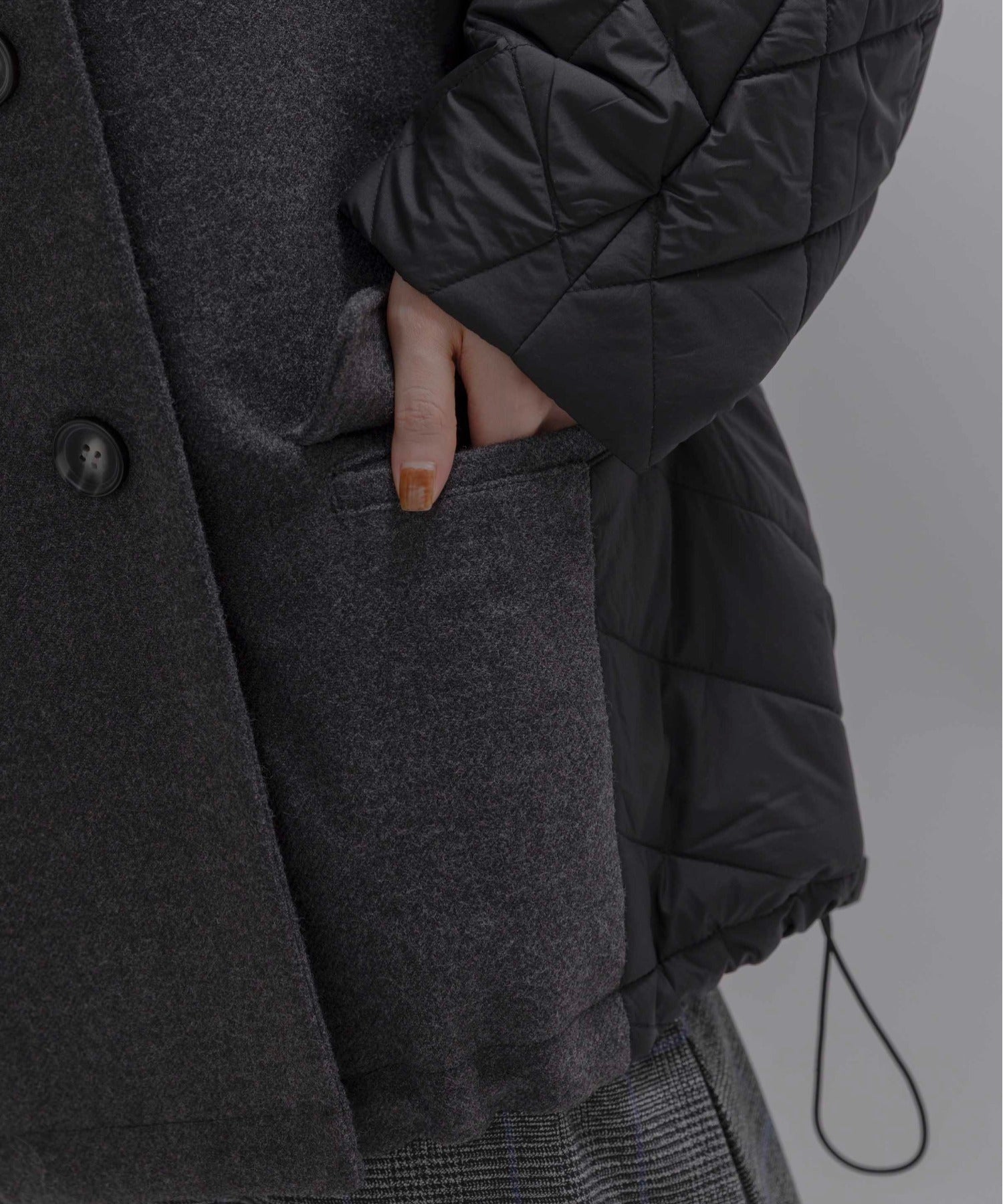 Japan Brand - Mix Fabric Quilted Jacket