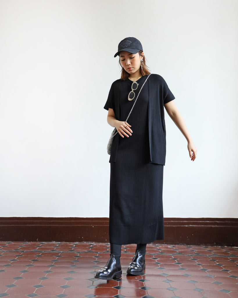 Comfy Ribbed Dress and Outer Set (2 colors)