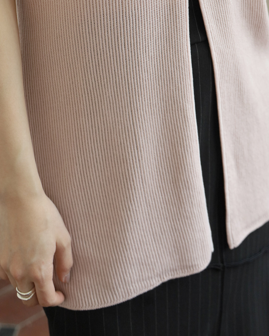 Button Details Longline Vest (5 color)