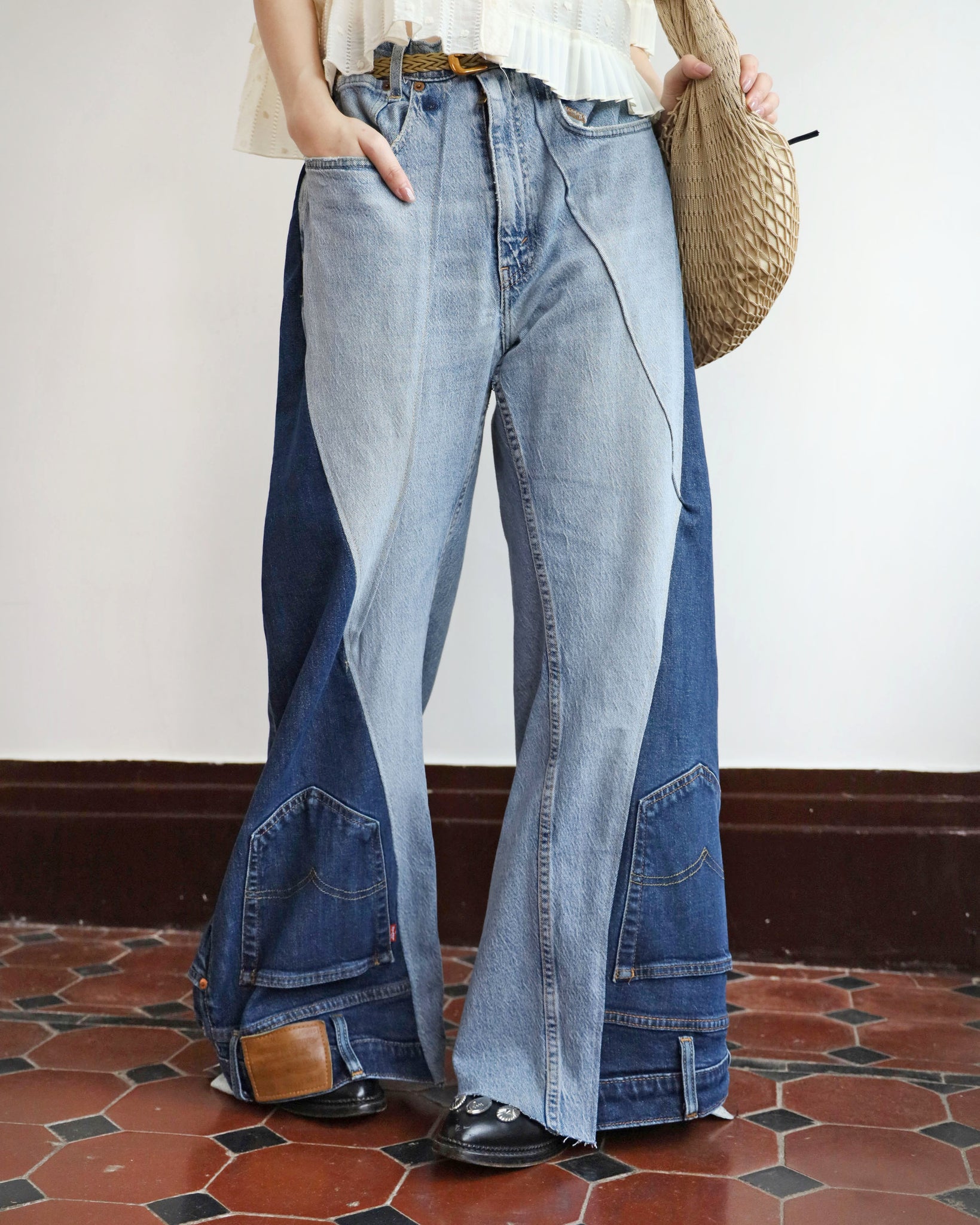Upcycle 2-Tone Reverse Jenas (Pre-order)