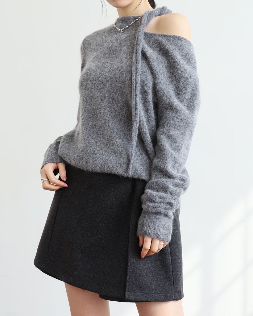 Tie Neck Knit Top (4 colors)