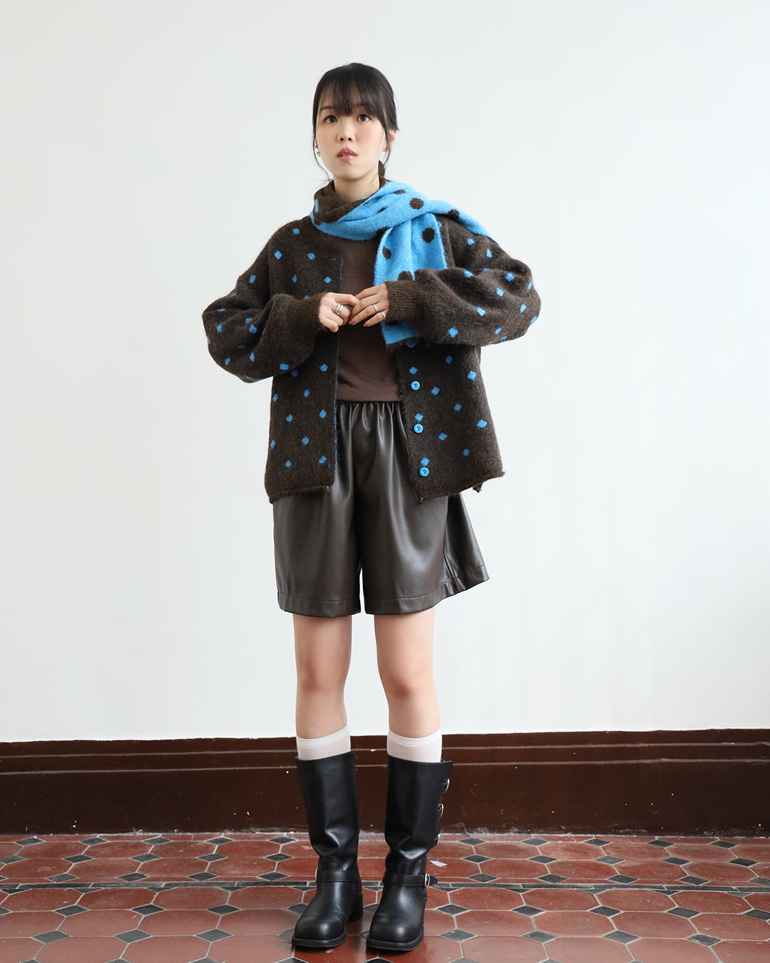 Faux Leather Shorts (2 color)