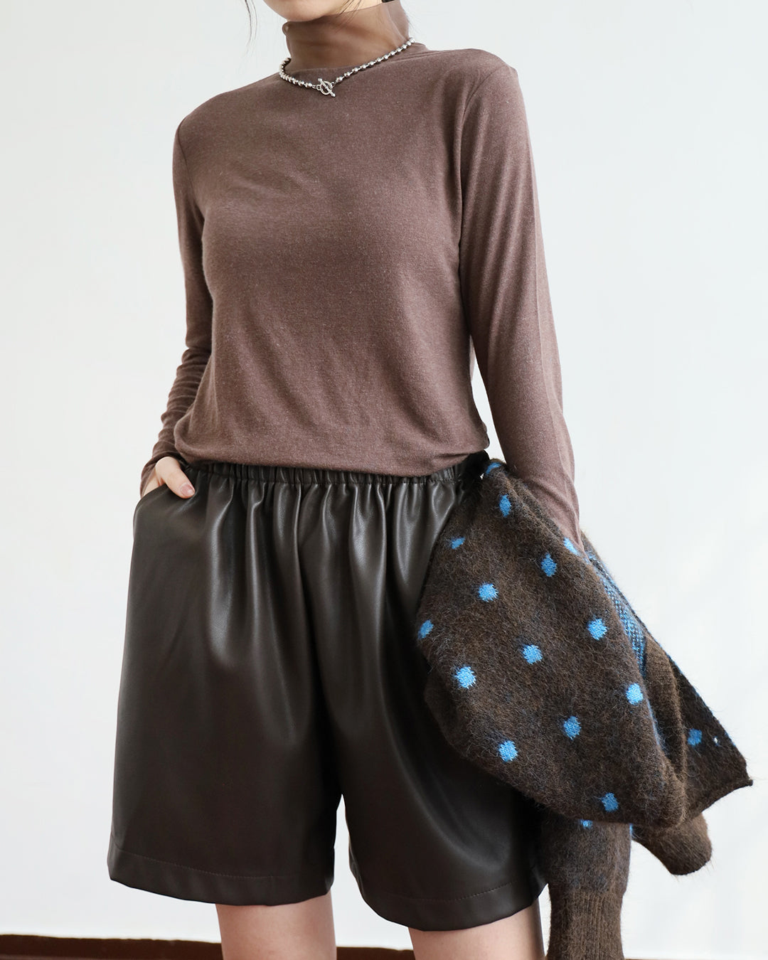 Mesh Turtle Neck Top (4 colors)