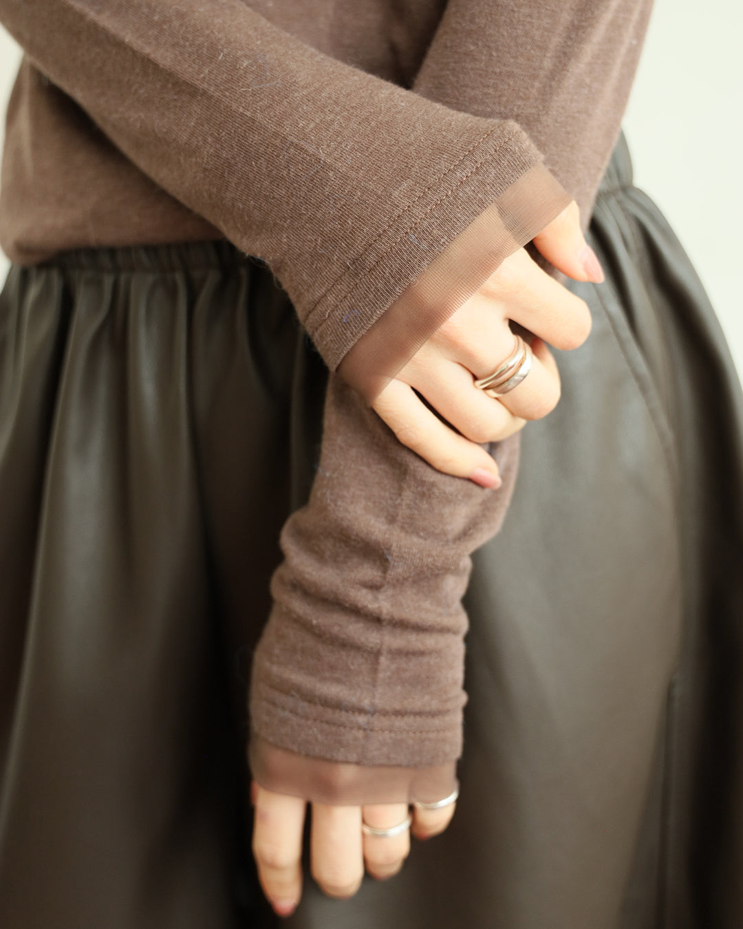 Mesh Turtle Neck Top (4 colors)