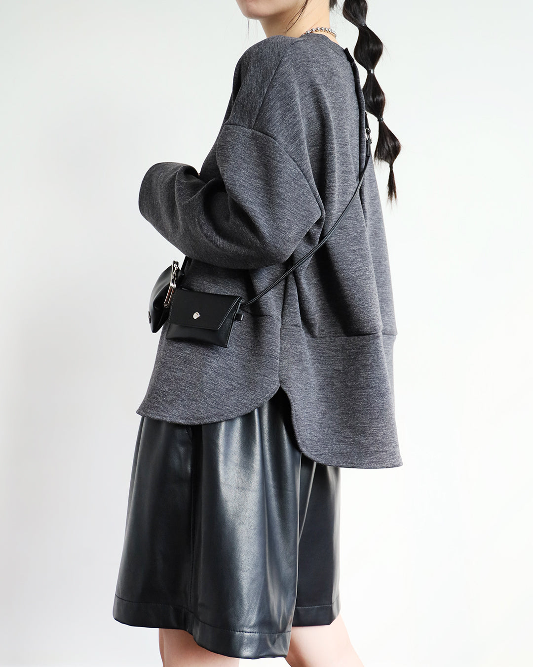 Faux Leather Shorts (2 color)