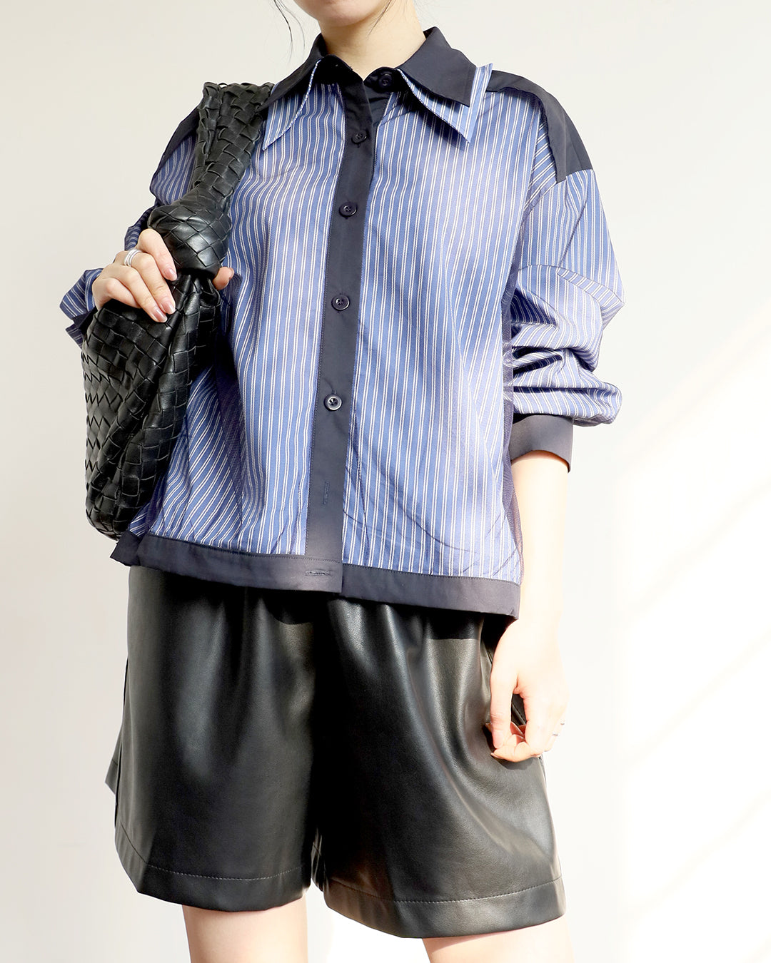 Faux Leather Shorts (2 color)