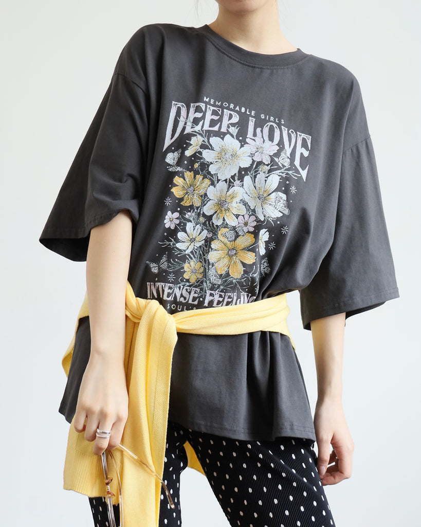 Floral Print Tee (3 color)