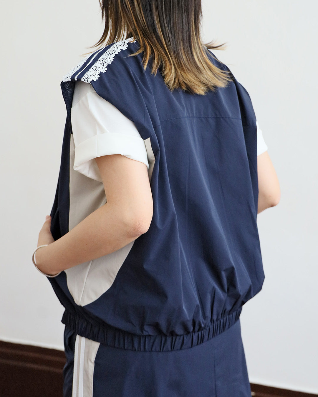 Side Striped Vest + Skirt (Set) | (2 Colors)