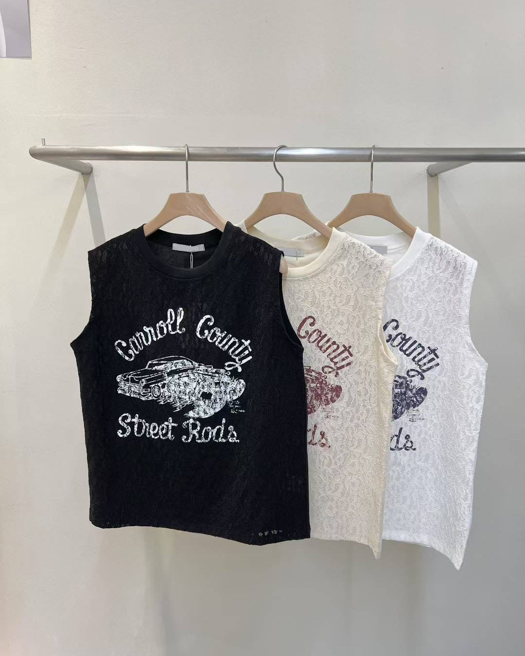 Lace Printed Vest