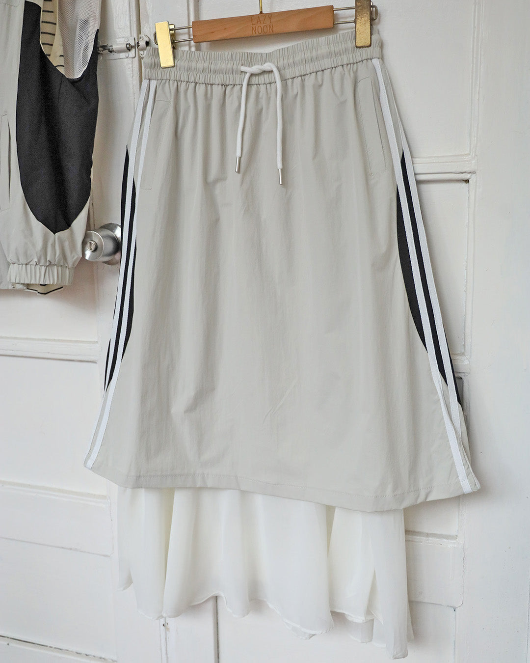 Side Striped Vest + Skirt (Set) | (2 Colors)