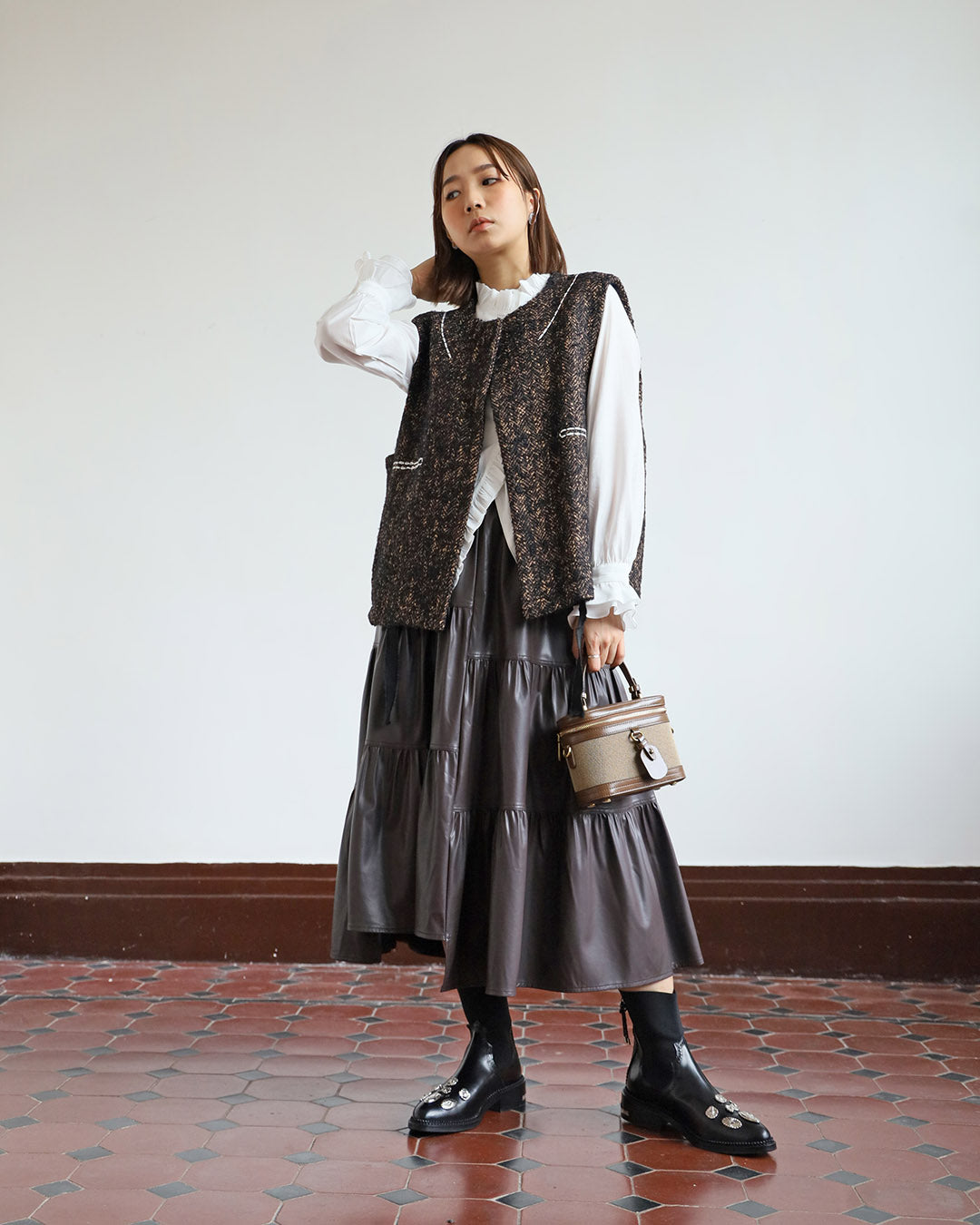 Ruffle Trimmed Blouse