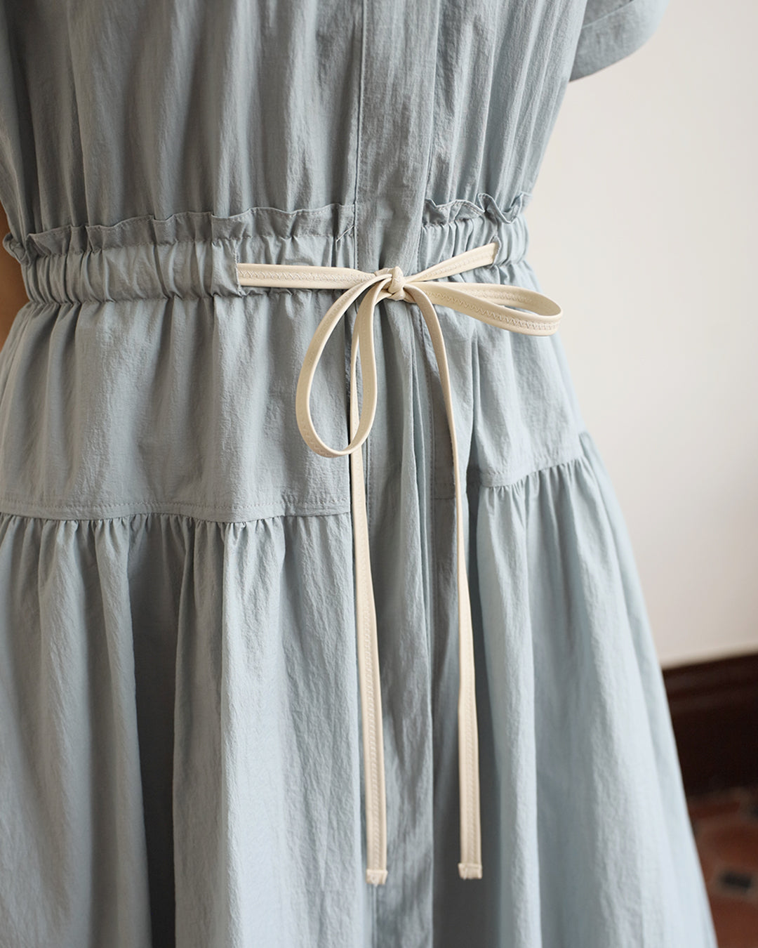 Drawstring Shirt Dress ( 2 Colors)