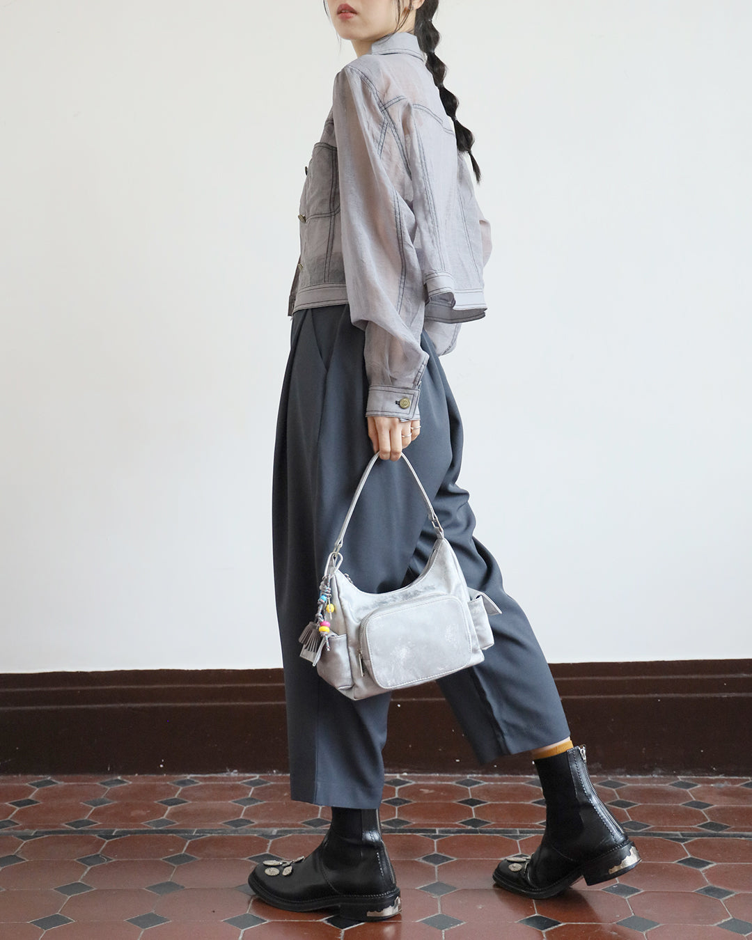 Pleated Tapered Pants