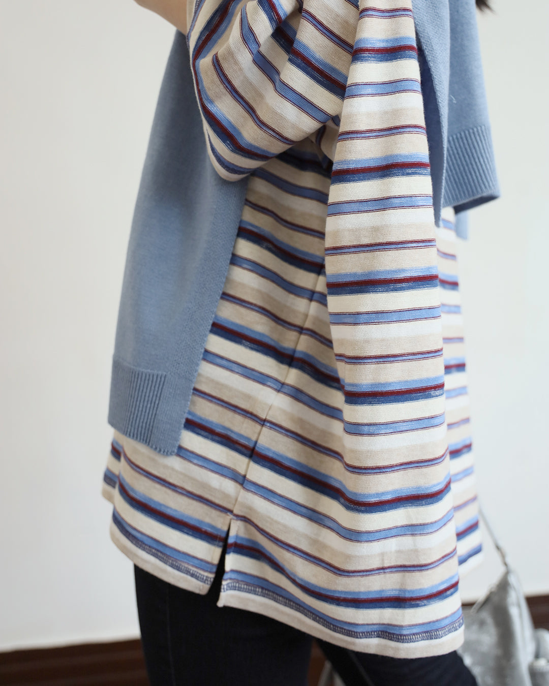 Japan Brand-Relaxed Striped Top
