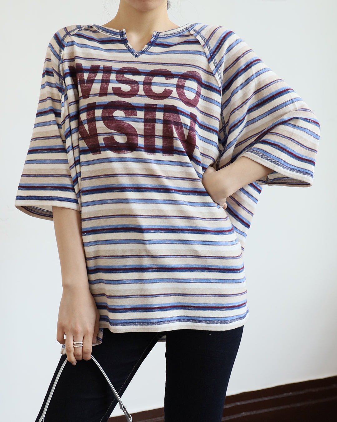 Japan Brand-Relaxed Striped Top