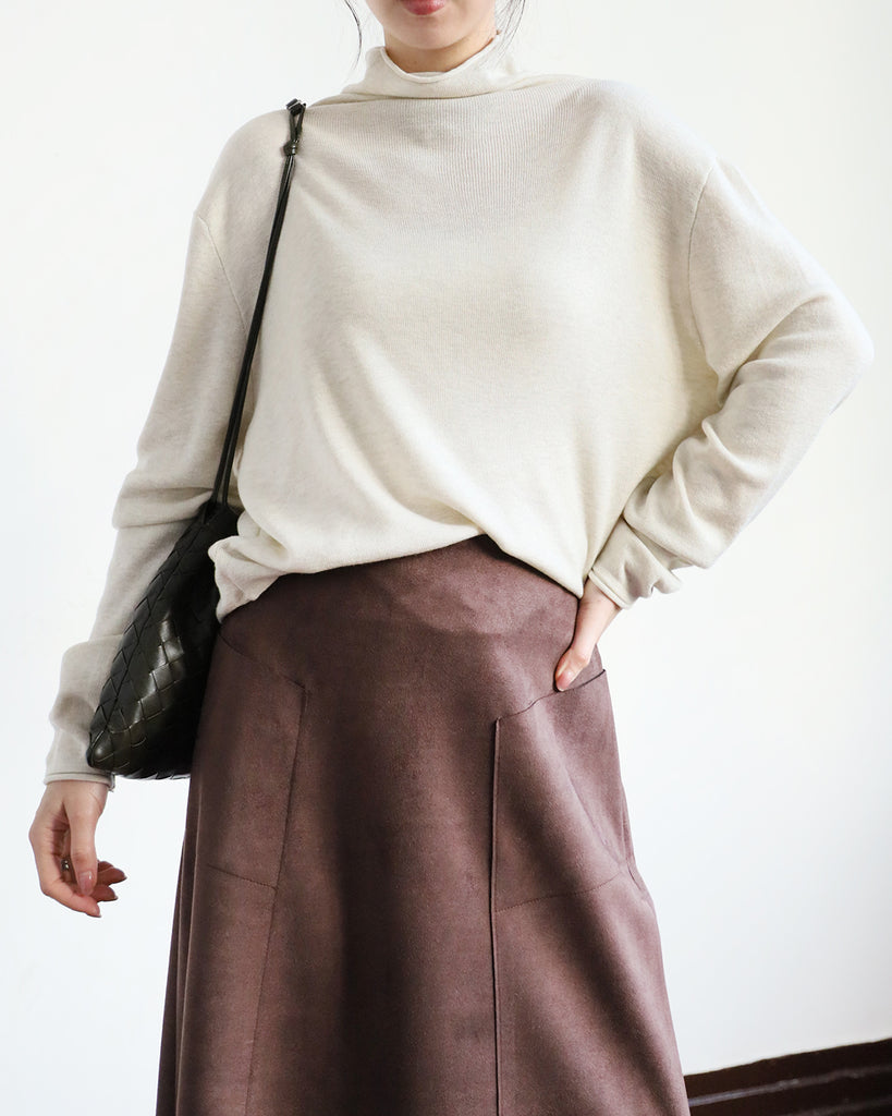 Relaxed Fit Turtle Neck Top (5 colors)