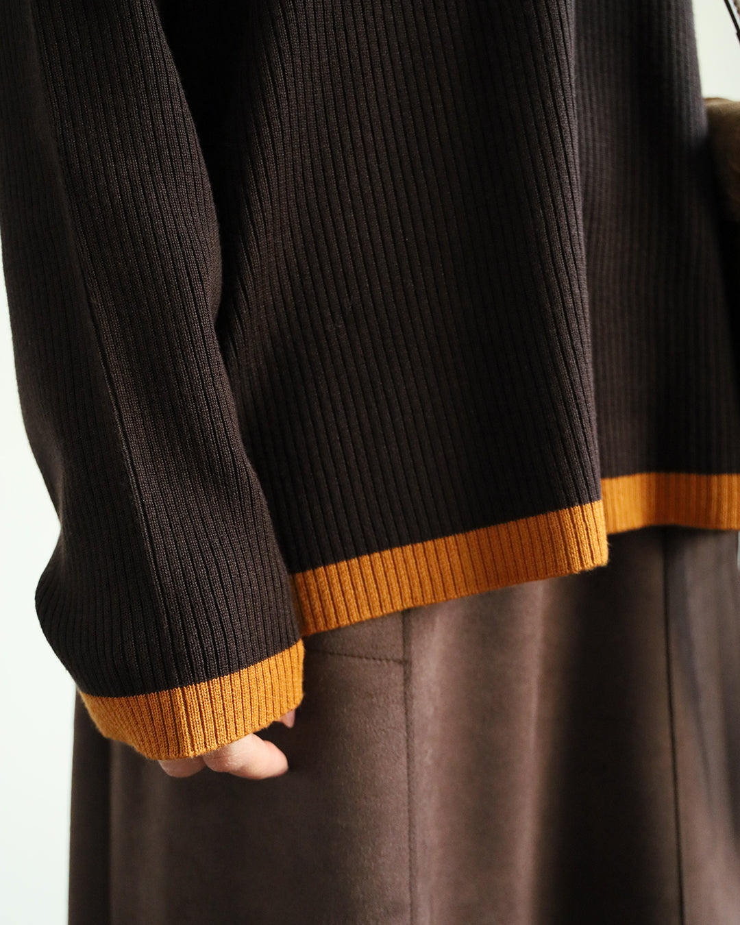 Contrast Trim Ribbed Top (4 colors)