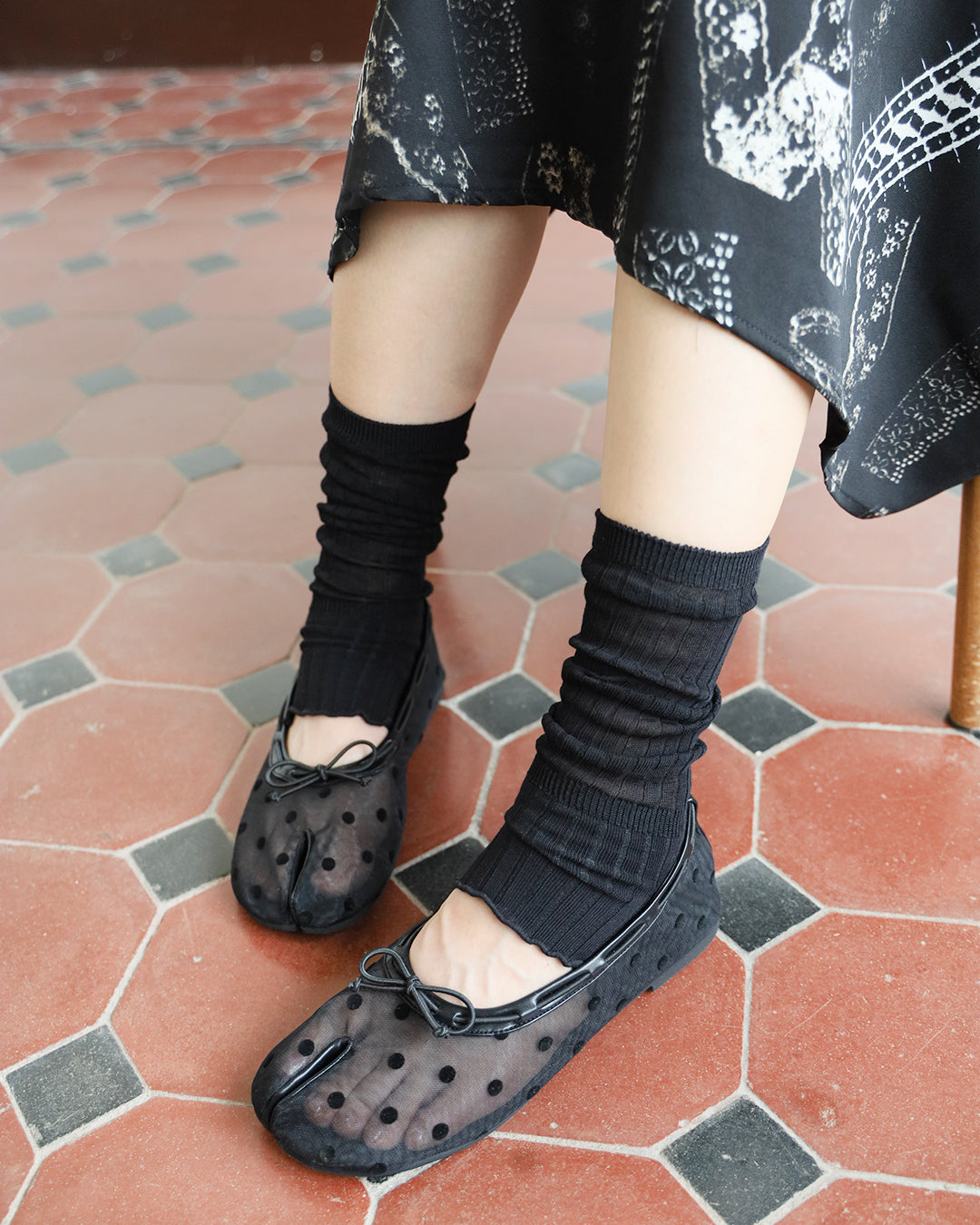 Sheer Dot Tabi (Size 35-40)
