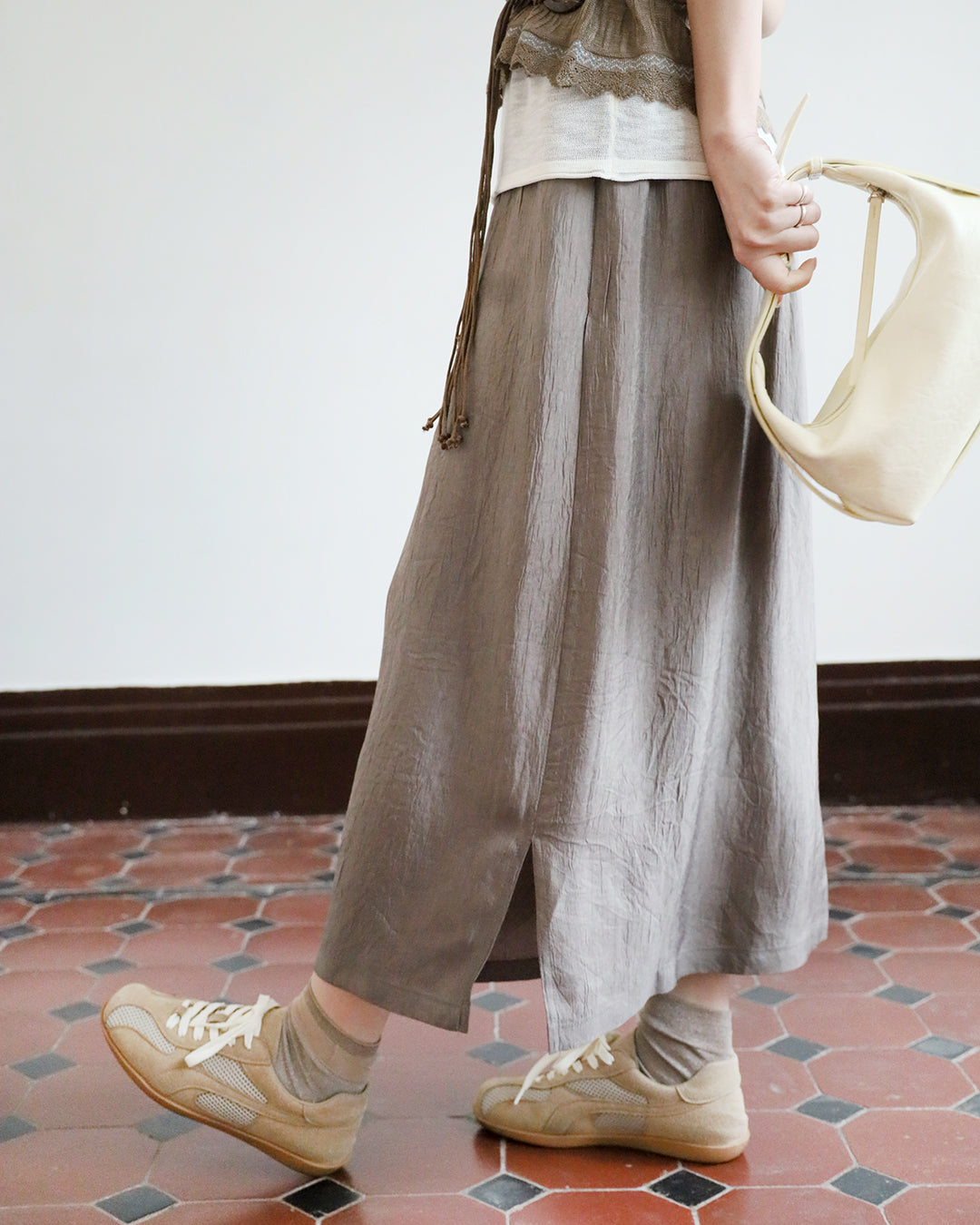 Silky Pencil Skirt