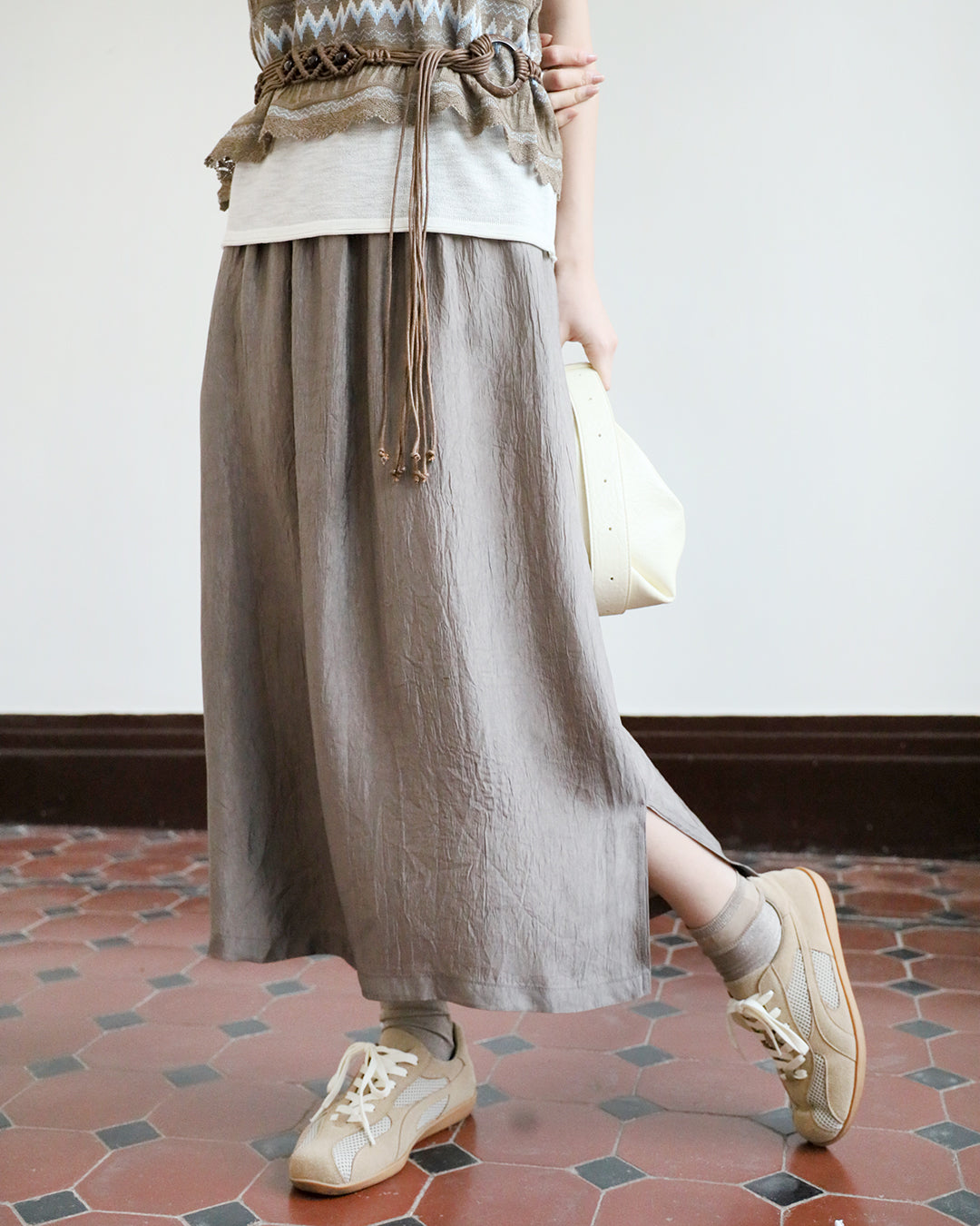 Silky Pencil Skirt