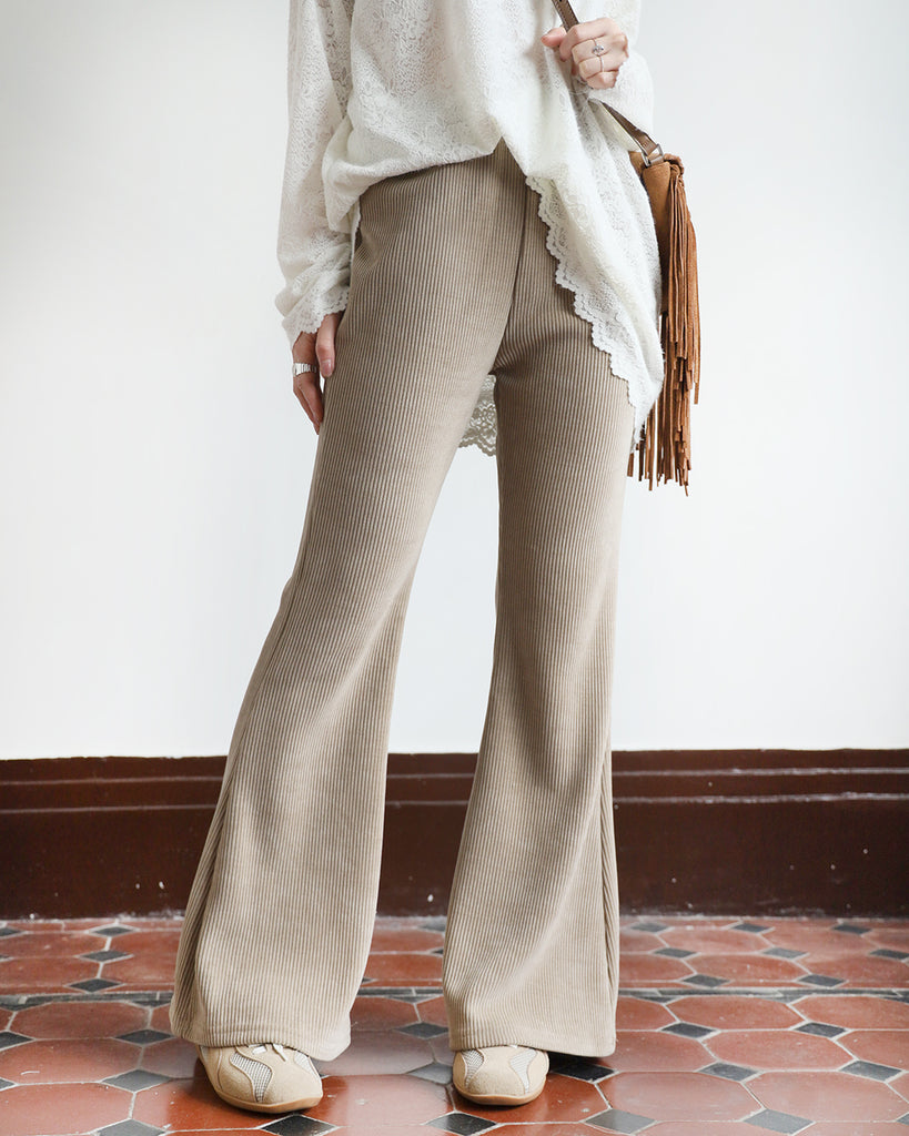 Corduroy Flared Pants (4 colors)