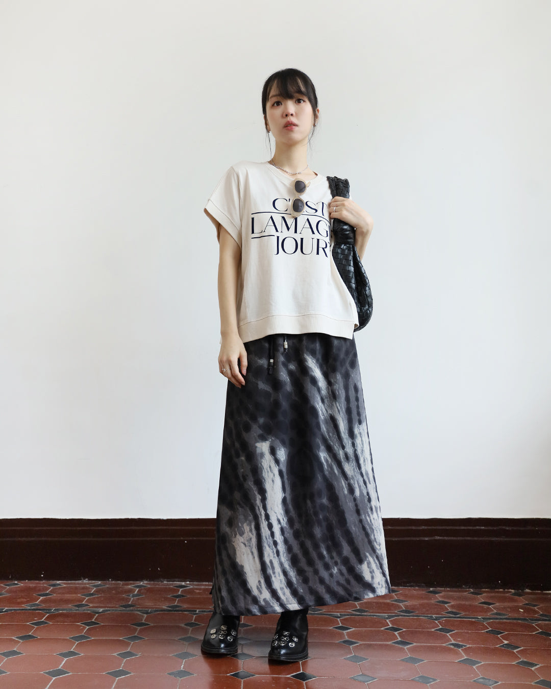 Splatter Print Skirt