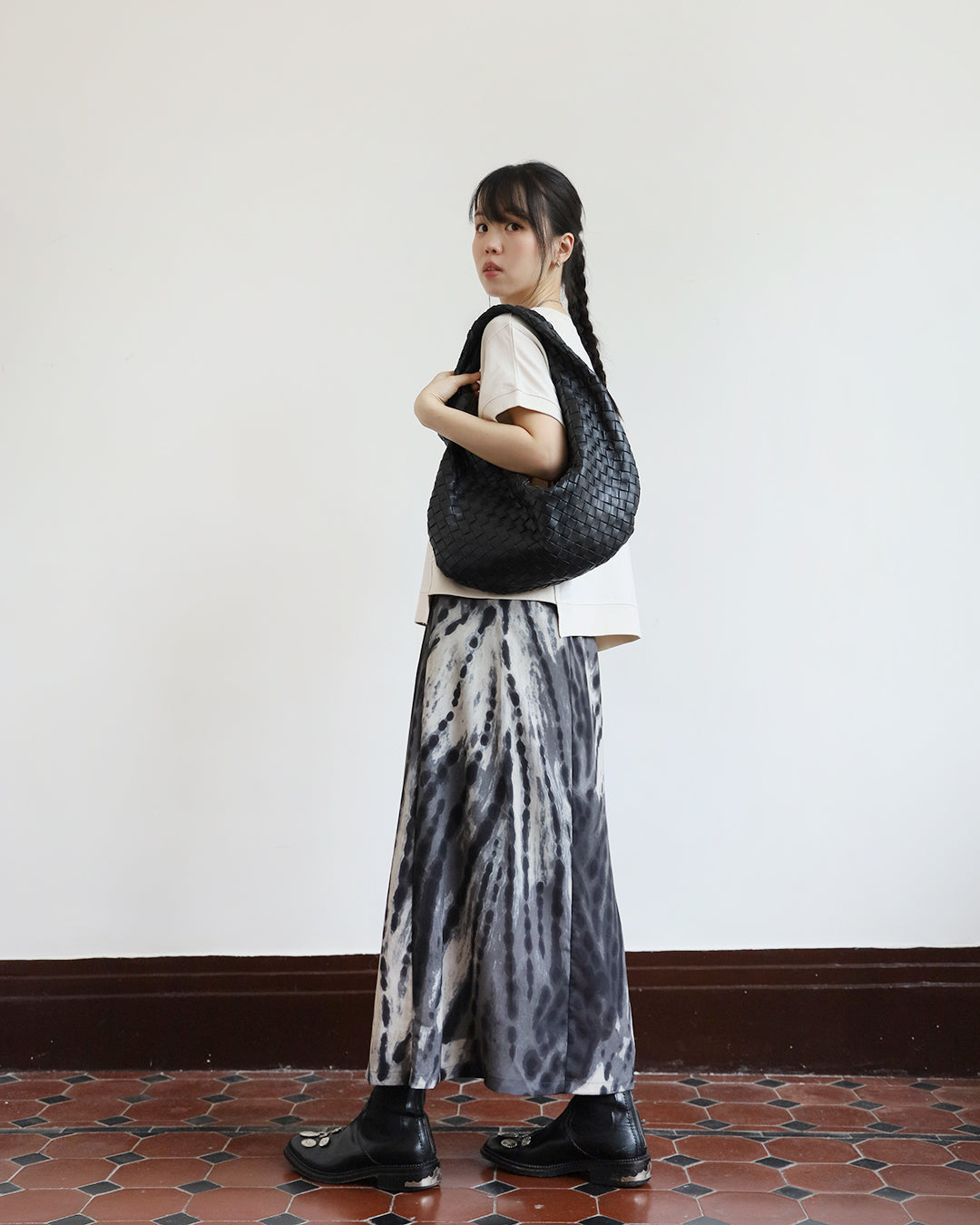 Splatter Print Skirt