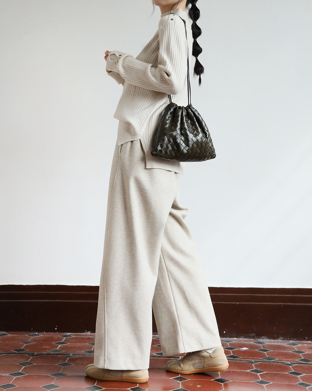 Studded Details Ribbed Top (4 colors)