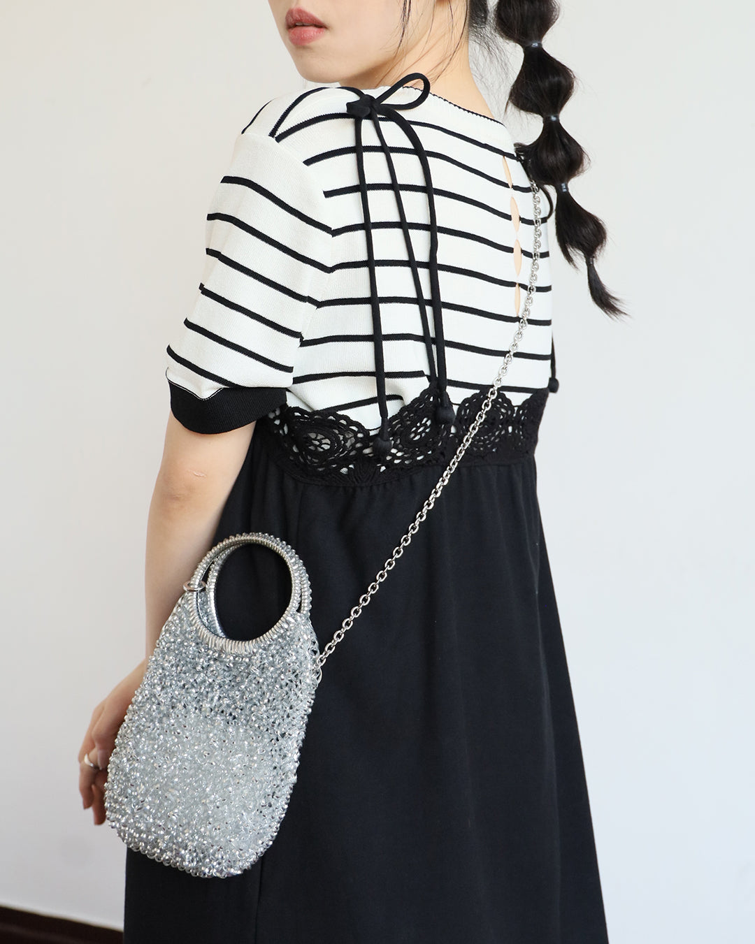 Crochet Trimmed Strappy Dress