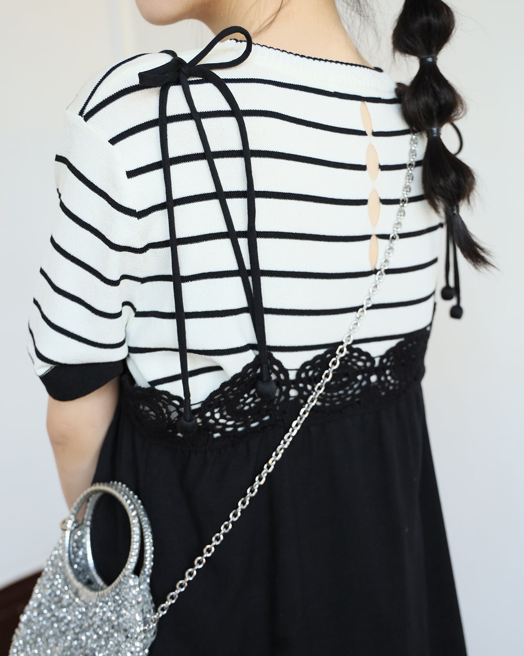 Crochet Trimmed Strappy Dress