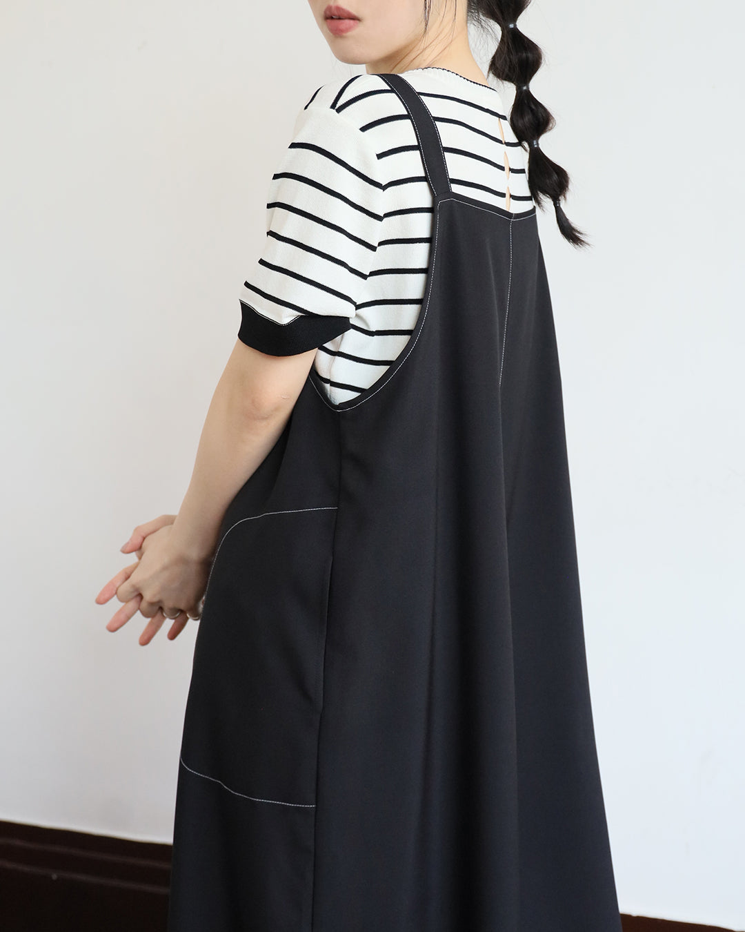 V-neck Wide Leg Jumpsuit (2 color)