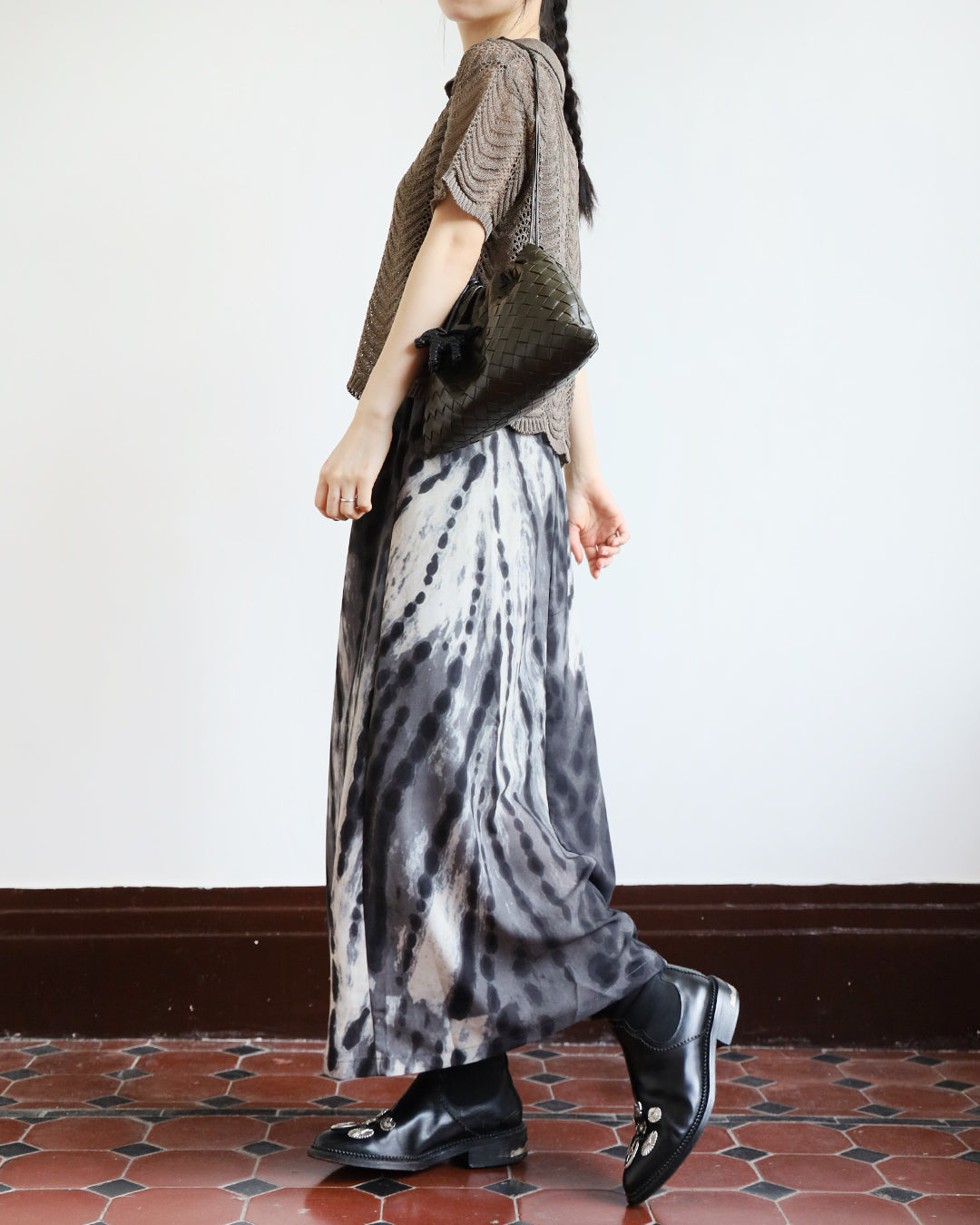 Splatter Print Skirt