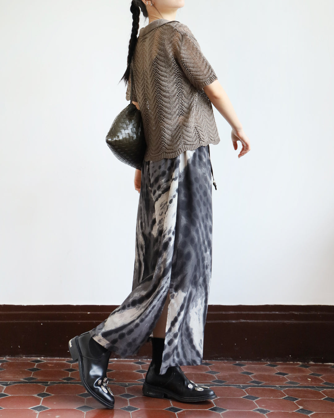 Splatter Print Skirt
