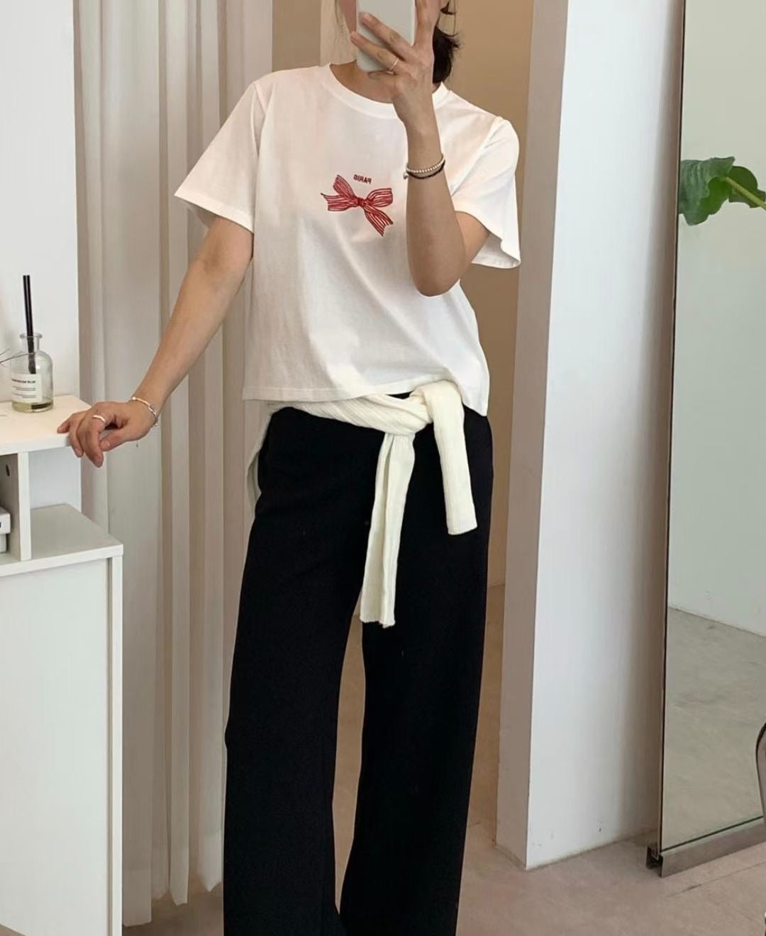 Embroidery Ribbon Tee