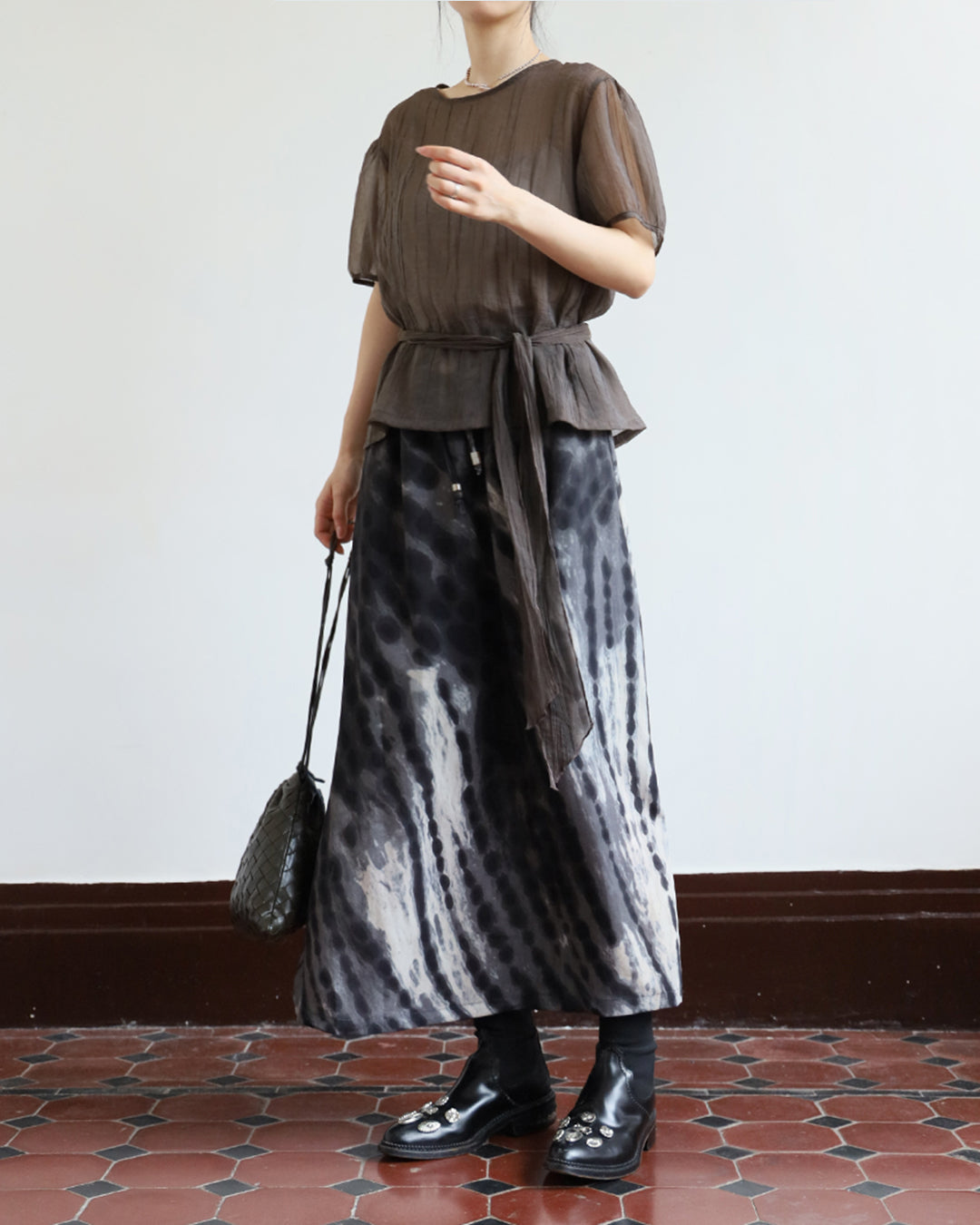 Splatter Print Skirt