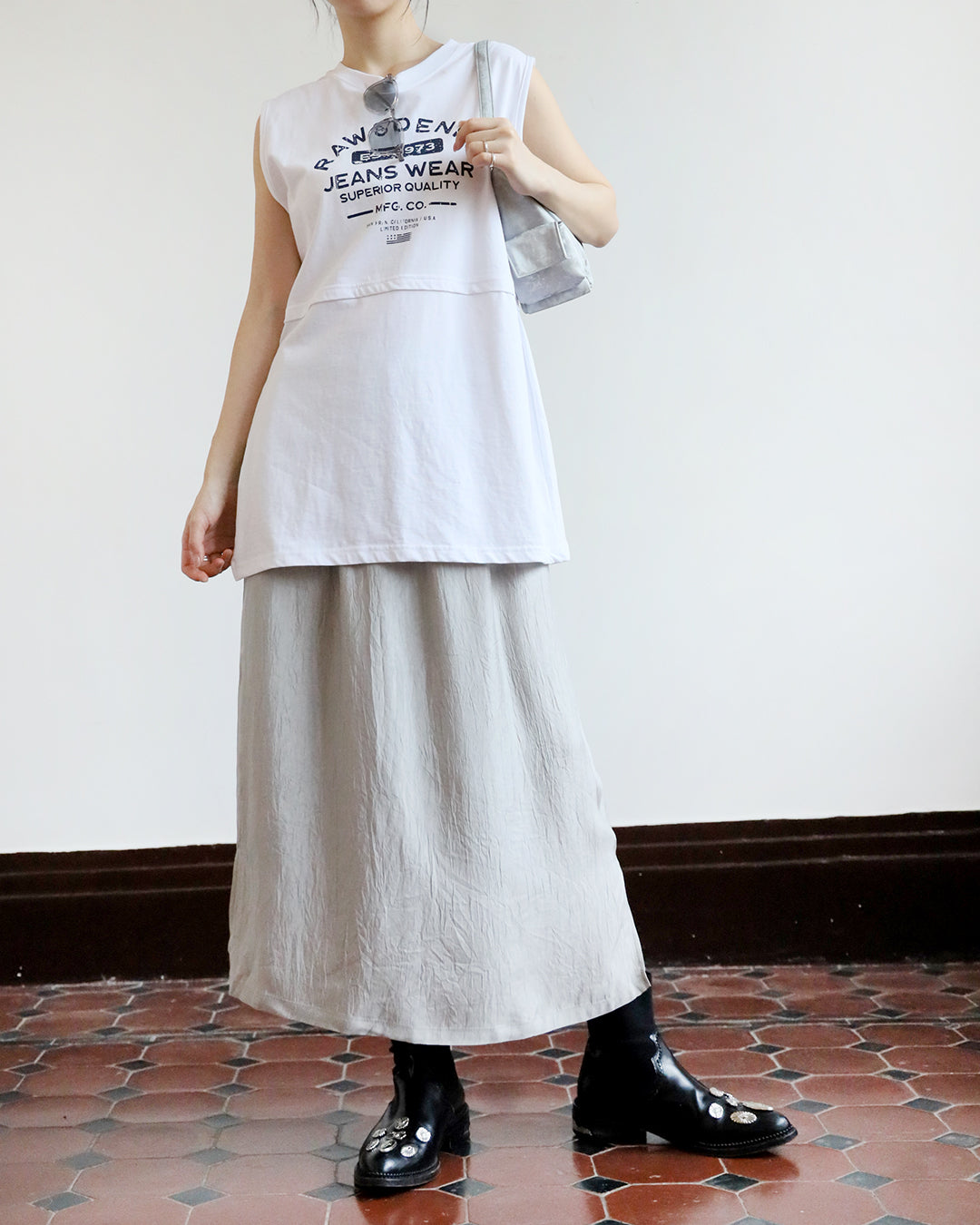 Silky Pencil Skirt