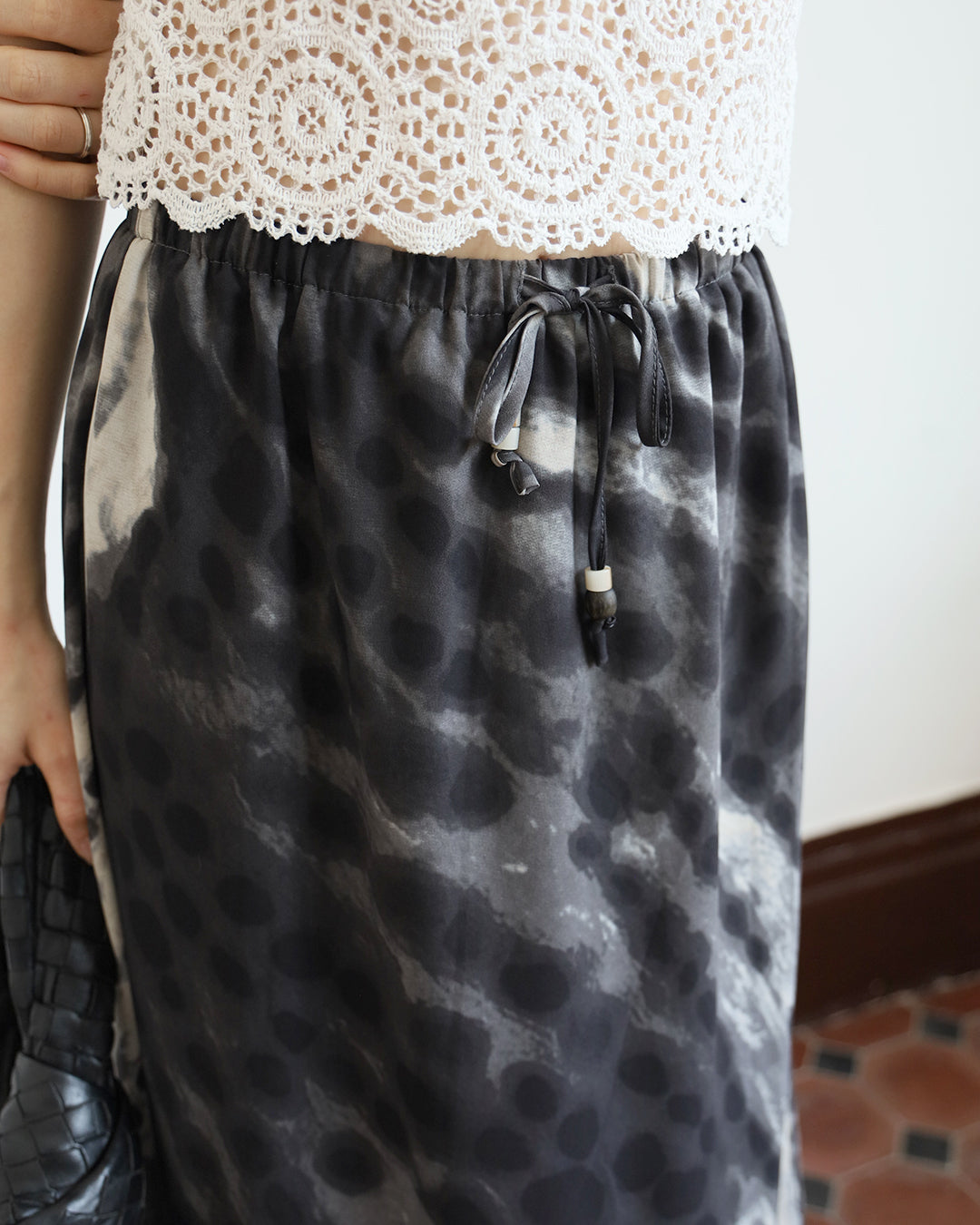 Splatter Print Skirt
