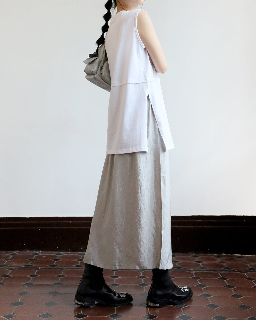 Silky Pencil Skirt